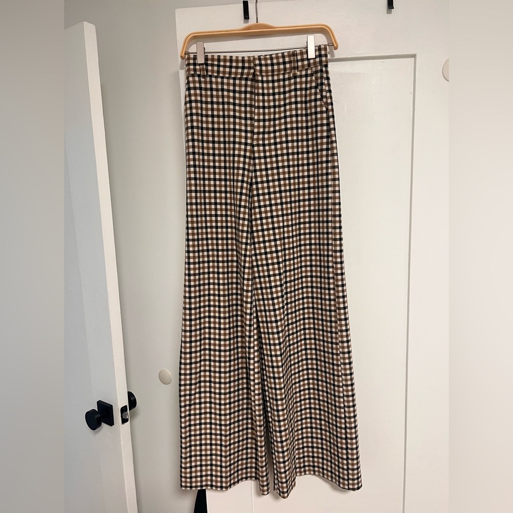 Zara wide leg patterned trouser